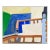 Vintage Abstract Street View Painting For Sale