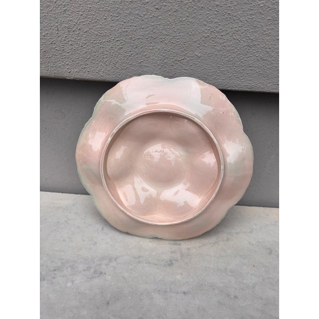 De Sarreguemines Majolica Oyster Plate Sarreguemines, Circa 1870 For Sale - Image 4 of 4