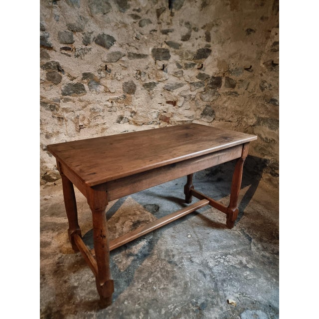 Antique French Farmhouse Table in Oak, 1780s For Sale - Image 6 of 18