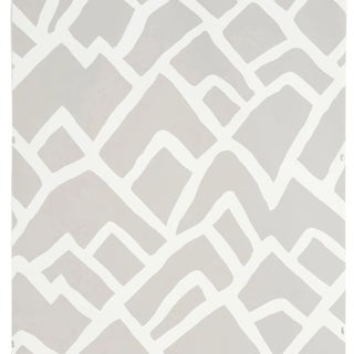 Sample - Schumacher Zimba Wallpaper in Fog For Sale