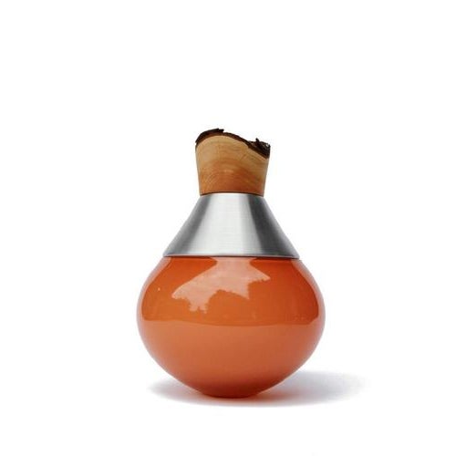 Small Candy Apricot India Vase by Pia Wüstenberg For Sale - Image 6 of 12