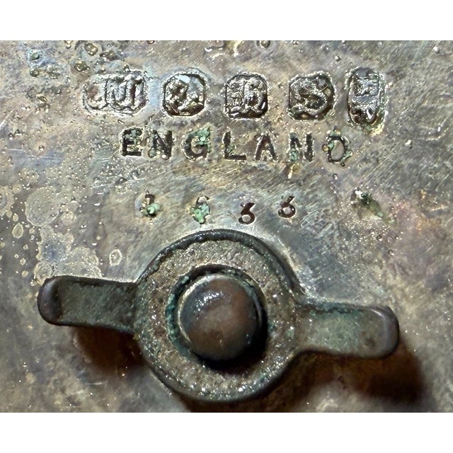 Antique English Frosted Glass Silverplate Barrel Biscuit Cookie Jar Ice Bucket For Sale - Image 10 of 12