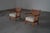 Brown Lounge Chairs with Rattan Backrest, France, 1950s, Set of 2 For Sale - Image 8 of 18