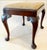 Wood Queen Anne Style Upholstered Mahogany Bench For Sale - Image 7 of 12