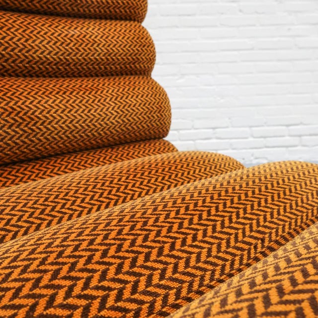 Brown French Space Age Lounge Chair, 1970s For Sale - Image 8 of 12