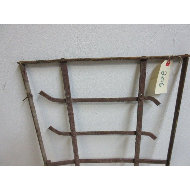 1900 - 1909 Antique Victorian Iron Window For Sale - Image 5 of 7