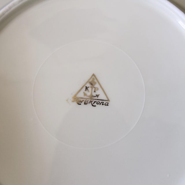 Small Astrid Anemona Dining Plates by Edward Hald, Set of 10 For Sale - Image 3 of 5