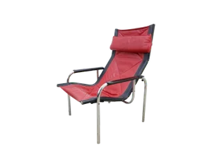 Leather Strässle Armchair by Hans Eichenberger