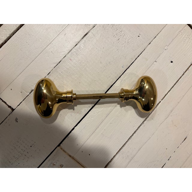 Solid Brass Oval Baldwin Door Knobs - Set of Two For Sale In Atlanta - Image 6 of 7