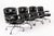 Eames for Herman Miller Time Life Black Leather Office Chairs, 1980s - Set of 4 For Sale - Image 11 of 18
