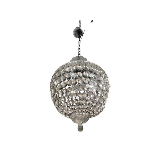 Murano Glass Crystal Light Pendant, 1950s For Sale - Image 9 of 9
