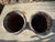 Black Vintage Volcanic Glaze Terracotta Garden Planters, Pair For Sale - Image 8 of 12