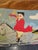 Vintage Hand Done Needlepoint Pillow With Fox Hunting Scene Tally Ho! For Sale - Image 4 of 4