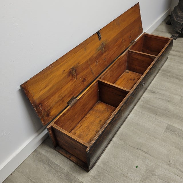 19th C Chinese Lacquered Gold Dragon Scroll Box, 4 Feet Long For Sale - Image 15 of 15