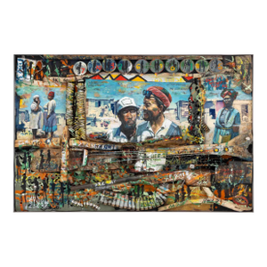 Willie Bester "Township Life" Mixed Media, 1993