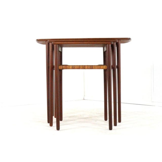 Minimalist Nesting Tables, Denmark, Set of 3 For Sale - Image 12 of 15