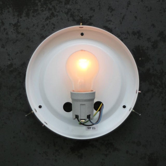 Mid-Century Square Clear Glass Wall Lamp Sconce For Sale - Image 9 of 12