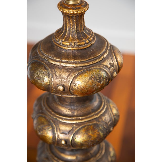 Feldman Cast Metal Brutalist Style Lamp For Sale - Image 4 of 7