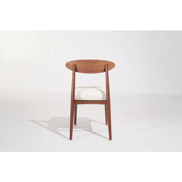 Mid 20th Century Sculpted Walnut Desk Chair by C. Stan Morris, Circa 1967 For Sale - Image 5 of 12