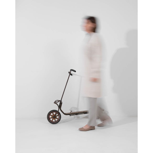20th Century Central European Metal and Wooden Scooter For Sale - Image 9 of 18
