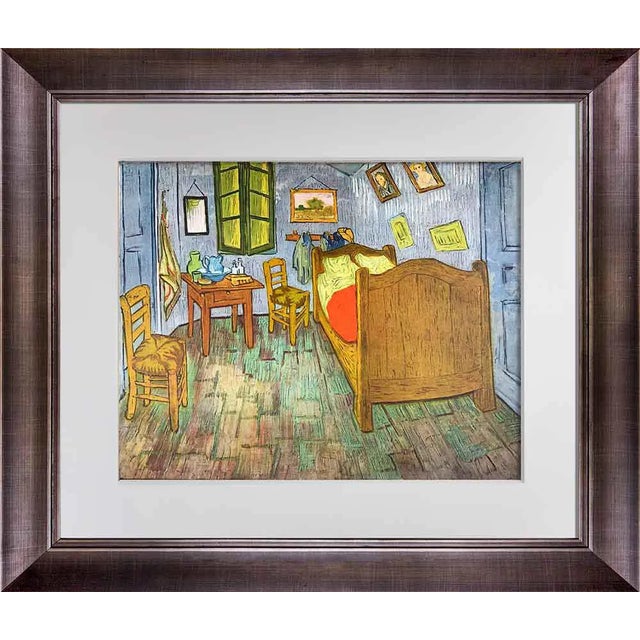Vincent Van Gogh Lithograph Ltd. Ed. "...Bedroom at Arles" 1937 W/Archival Frame For Sale