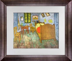 Vincent Van Gogh Lithograph Ltd. Ed. "...Bedroom at Arles" 1937 W/Archival Frame
