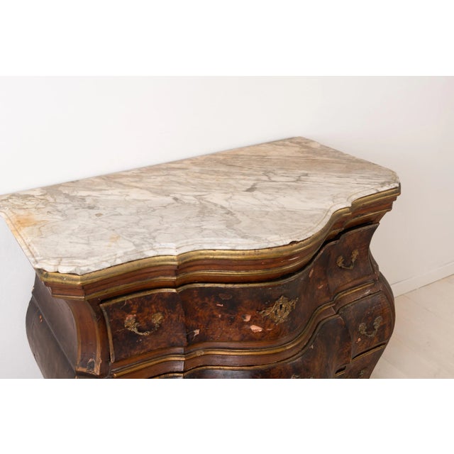 Metal 18th Century Swedish Rococo Chest of Drawers For Sale - Image 7 of 14