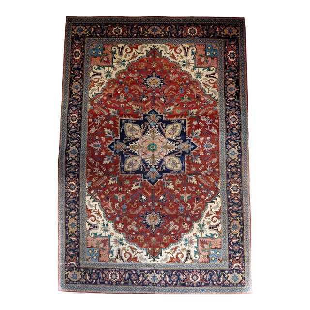 Vintage Heriz Rug 13'2'' X 19'6'' For Sale