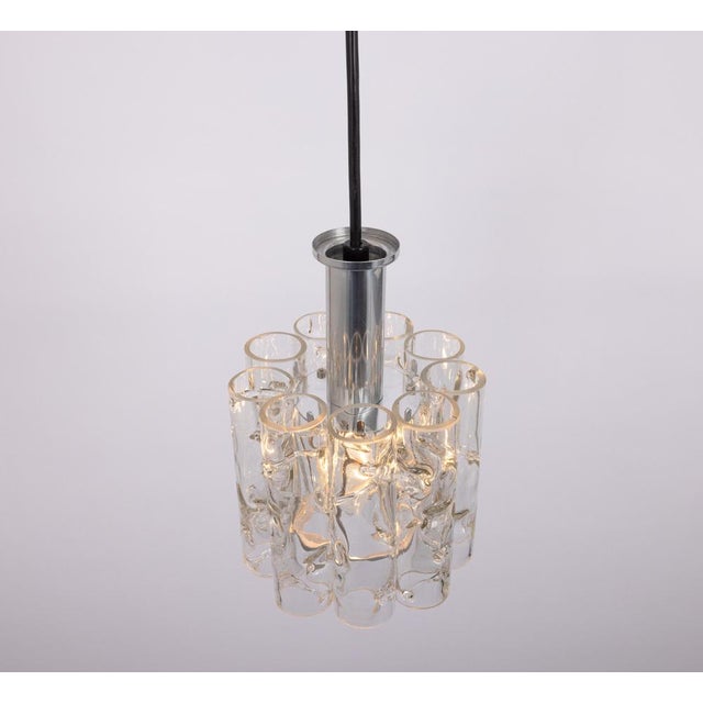 Metal Petite Murano Tubes 1 of 5 Pendant Lights by Doria, 1970s For Sale - Image 7 of 13