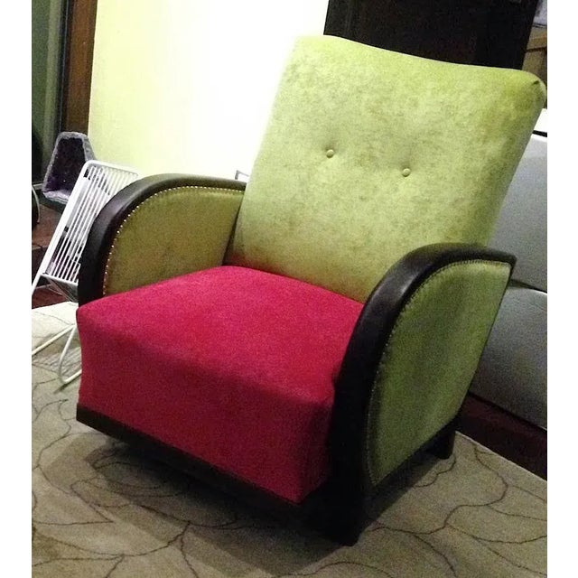 1930s Set of Art Deco Hungarian Armchairs, 1930s For Sale - Image 5 of 5