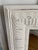 Large white painted mirror with distressed detailing. Painted in Annie Sloan white chalk paint. Ready to hang vertically...