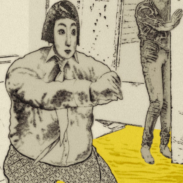 Figurative Thank You! By Steve Moors 31"x31" Framed For Sale - Image 3 of 9