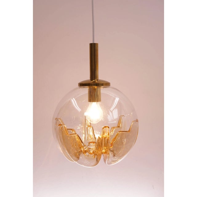 AVMazzega Murano Glass Globe Ceiling Lamp from Mazzega, 1970s For Sale - Image 4 of 9