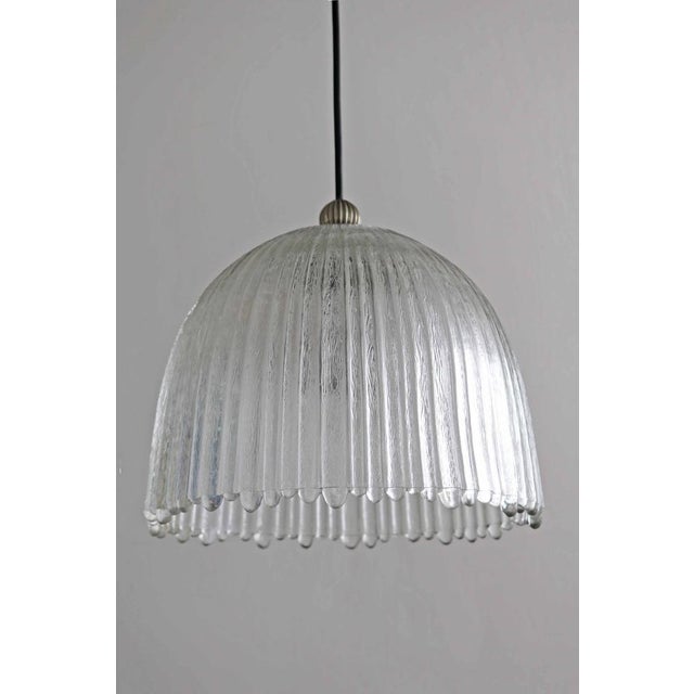 Mid-Century Modern Ice Glass Pendant Lamp from Peill & Putzler, 1970s For Sale - Image 10 of 10