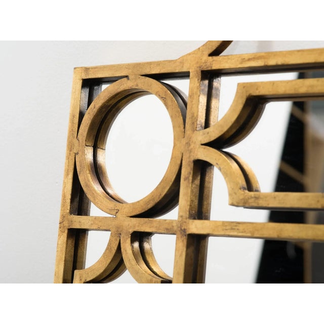 Gilt Metal Mirror For Sale - Image 4 of 6