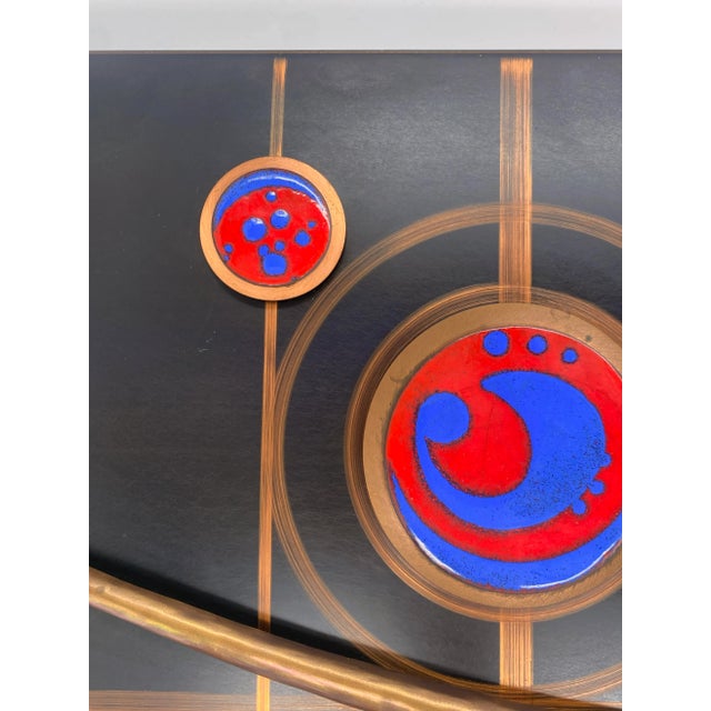 Blue Large Mural Relief from Gebr. Kupfer, 1970s For Sale - Image 8 of 16