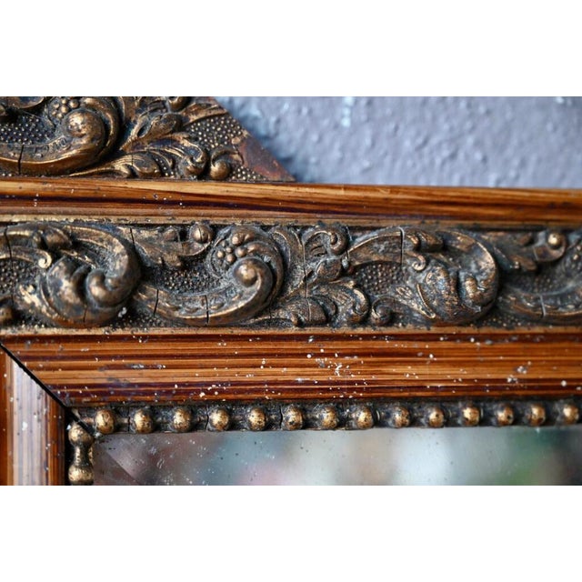 Boho Chic Bohemian French Beveled Rectangular Wall Mirror For Sale - Image 3 of 8