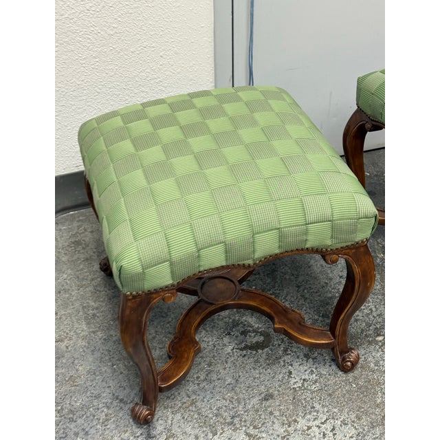 Minton-Spidell Minton-Spidell Gerard Stools, Pair For Sale - Image 4 of 12