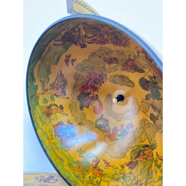 Vintage Rolling Wooden Globe Bar, Italy, 1960 For Sale - Image 10 of 14