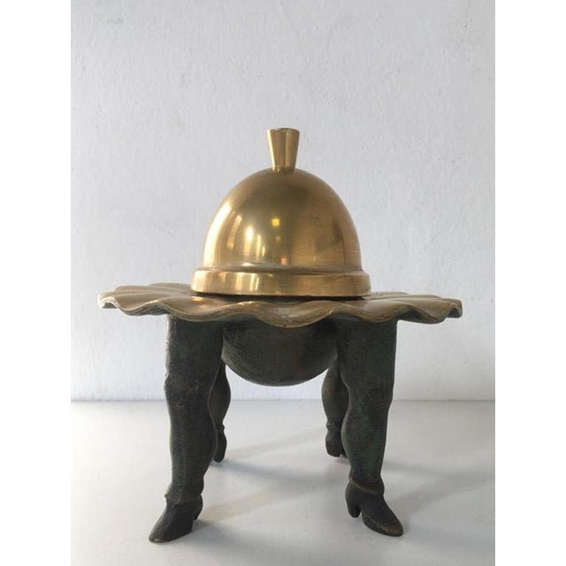 Metal Abstract Bronze Sculpture by Ugo La Pietra, Italy, 1980s For Sale - Image 7 of 18