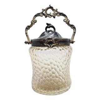 Art Nouveau German Biscuit Box from Loetz, 1890s For Sale