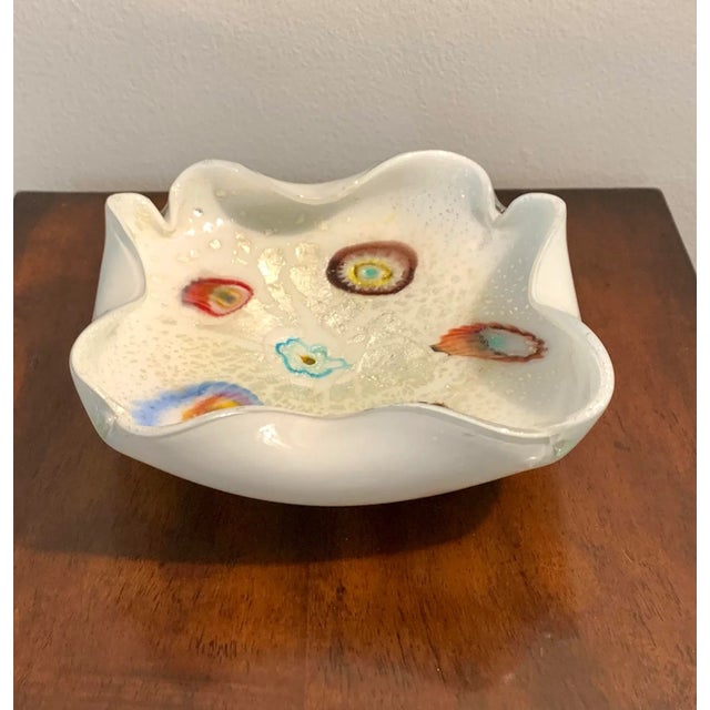 Mid-Century Modern Murano Glass "Tutti Frutti" Bowl For Sale - Image 3 of 9