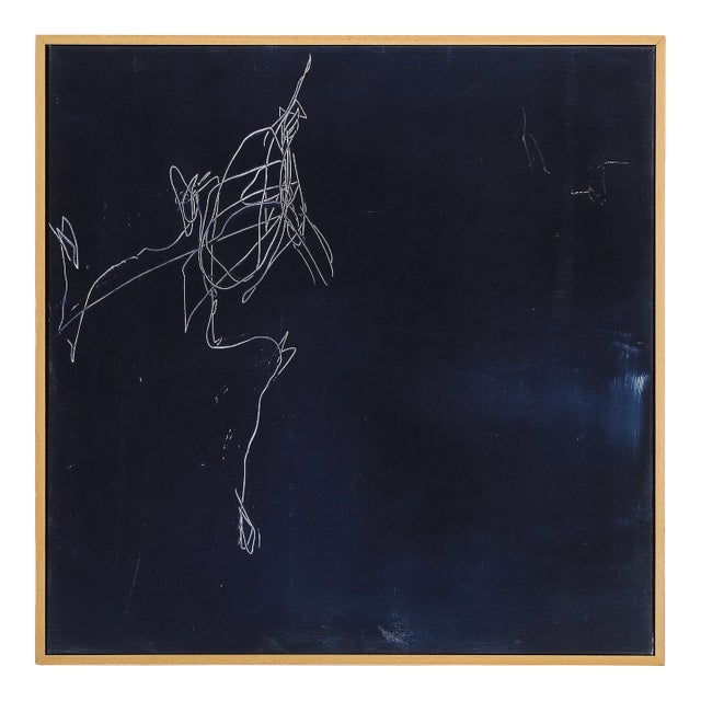 Kali Sanders, "Scratch", Synograph on Panel, 2020 For Sale