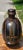 Ceramic Vintage Hand-Painted Blackware Pottery Bottle Vase With Floral Folk Art Motif For Sale - Image 7 of 18