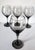 Late 20th Century Vintage Libbey Classic Smoke Stemmed Footed Wine Glasses - Set of 4 For Sale - Image 5 of 6