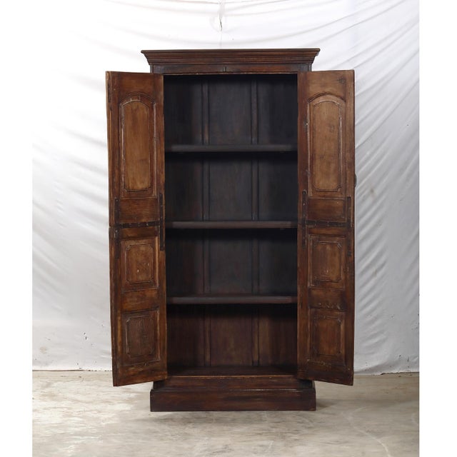 Armoire Constructed From Antique Indian Teakwood Doors and Elements For Sale - Image 4 of 5