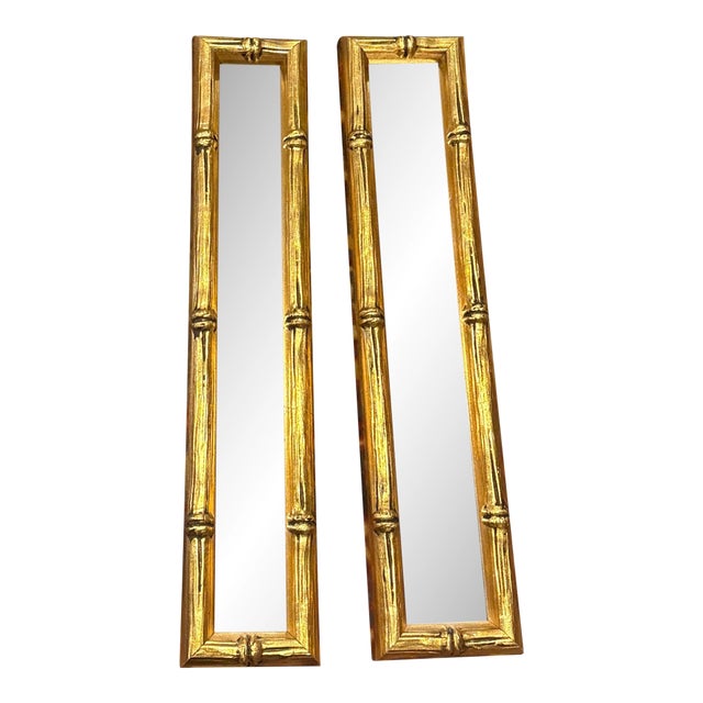 Mid Century Small Mirrors -a Pair For Sale