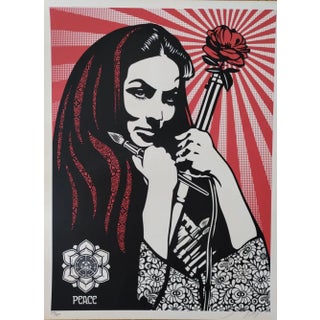 Shepard Fairey (Obey Giant), Revolutionary Woman with Brush, 2000s, Screenprint For Sale