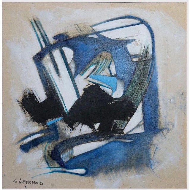 Giorgio Lo Fermo, Abstract Expressionism, Original Oil on Canvas, 2021 For Sale - Image 4 of 4