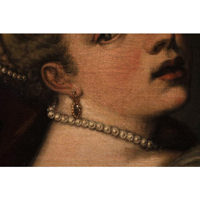 Follower of Tiziano Vecellio, Salomé, 1620, Oil on Canvas For Sale - Image 11 of 15
